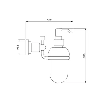 Дозатор Nicolazzi  жидкого мыла 1489CR27