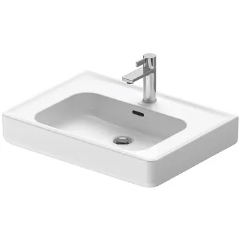 Duravit Soleil by Starck Раковина подвесная 650х475х145 мм,с 1 отв под смеситель, с переливом,  WonderGliss ,цвет белый