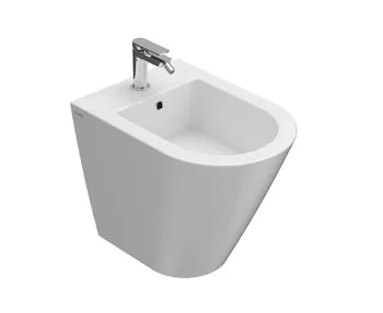 Биде Globo Forty3 напольное приставное размер 52 см крепление в комплекте цвет bi (Bianco FO010BI