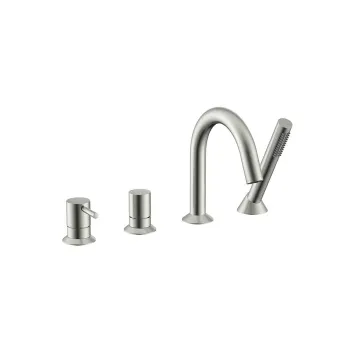 Смеситель на борт ванны NEMO Round Смеситель на борт ванны BRUSH NICKEL NM-2352BN