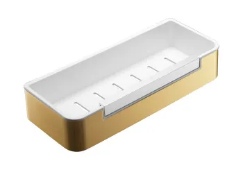 Полка прямая  для душа Benesque 70011504 латунь брашированная