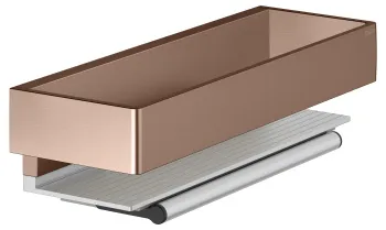 Корзинка для душа Keuco Edition 11 11159290000 с стеклоочистителем, алюминий\красное золото шлифованный