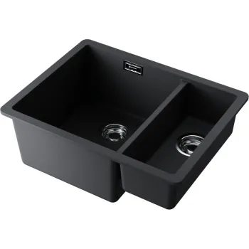 Мойка кухонная Omoikiri Kata 55-2-U-BL черная 4993389