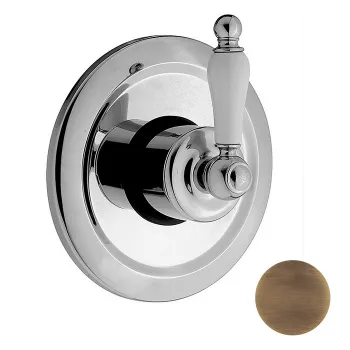 Переключатель Cisal Arcana Toscana на 3 положения,внутренняя и внешняя части в комплекте, бронза TS00027027 Акция