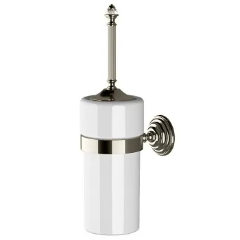 Ёршик подвесной Devon&Devon Diamond белая керамика никель блестящий WHD520NKBI