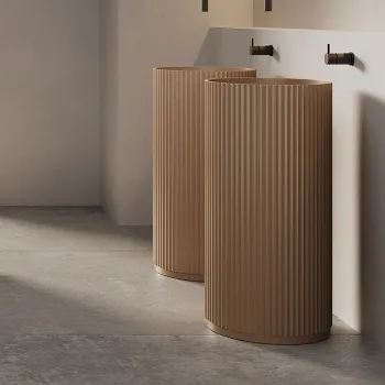 Раковина напольная Dea Design Pedestal Basin d450хh900, dark camel DD2803 450 1