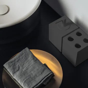 Стакан для зубных щеток Agape Sen подвесной, черный матовый ASEN0934N