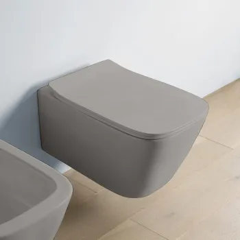 Унитаз подвесной Artceram A16 ASV003 15 00 с крепежом, grigio oliva