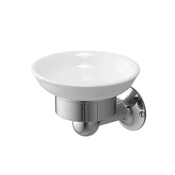 Мыльница с настенным держателем Devon&Devon New York керамика/хром NY101CR