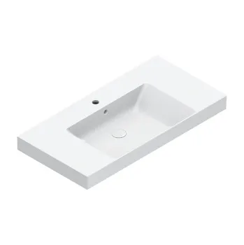 Раковина Catalano Zero 100x50 чаша в центре, с 1 отв, белый глянцевый 121011001