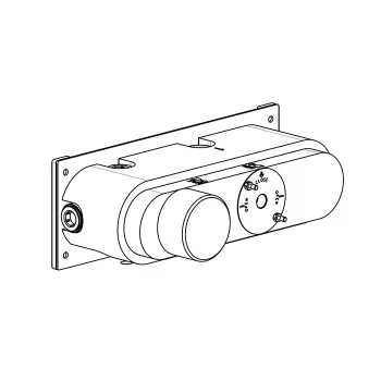 Встраиваемая часть для термостатического смесителя Carimali на 2 положения W5100