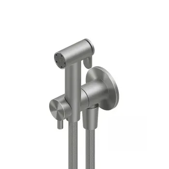 Гигиенический душ QuadroDesign Shower Accessories Гигиенический душ с запорным вентилем цвет Steel ID026AS