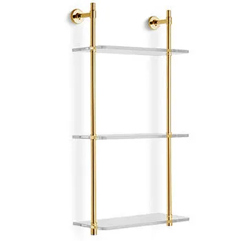 Стеллаж Bertocci Cinquecento с 3 стеклянными полками 30х62, золото 11005405000