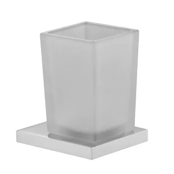 Стакан Fima Carlo Frattini Accessori стекляный, подвесной, хром F6023/1WCR