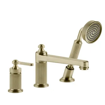 Смеситель на борт ванны Gessi Venti20 65037.727 Brass Brushed PVD