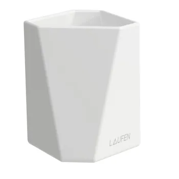 Laufen  Home collection  Керамический стакан 90х90х105 мм TRIO CUP, цвет белый