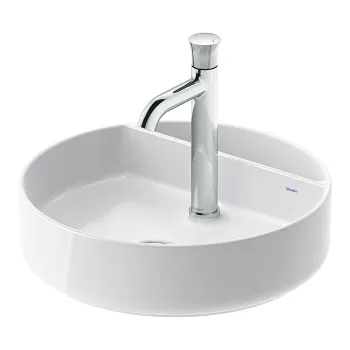 DURAVIT Bento Starck Box  Раковина накладная D460мм,, с 1 отв под смеситель, HygieneGlaze, белый глянцевый