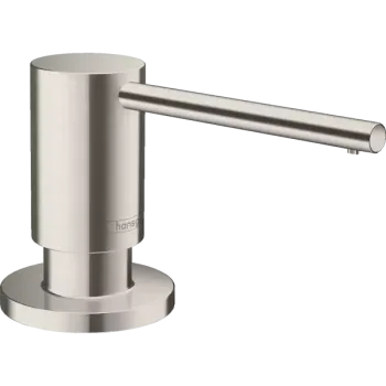 Диспенсер для жидкого мыла или средства для мытья посуды, Hansgrohe, A41, цвет-под сталь
