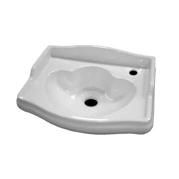 Раковина Kerasan Retro 410х320мм c 1 отв.выбитым вручную под смеситель справа, DX, белый 103301*1 dx