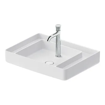DURAVIT Bento Starck Box  Раковина подвесная 650х480мм,, с 1 отв под смеситель, HygieneGlaze, белый глянцевый