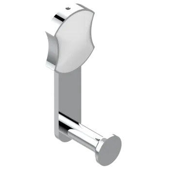 Крючок THG Infini Porcelaine Blanche U2D-A02-517 хром