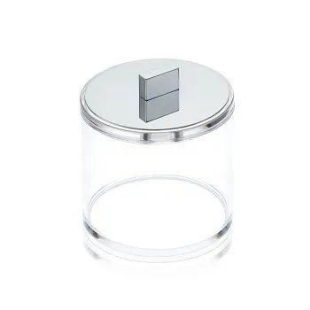 Баночка универсальная Decor Walther Sky DMD L 11.3x12 с крышкой, акрил, хром 981000