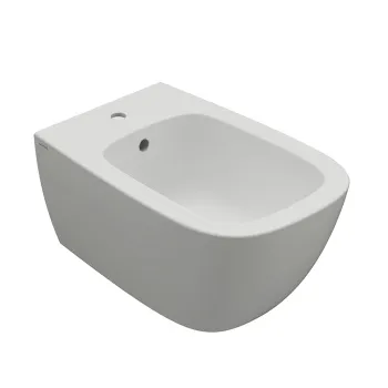 Биде подвесное Globo Genesis 55х36см., 1 отв., с креплением, белый матовый GNS09.BO*1