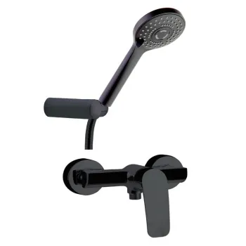 Смеситель для душа Ramonsoler New Fly с душевым комплектом чёрный 570802BTNM