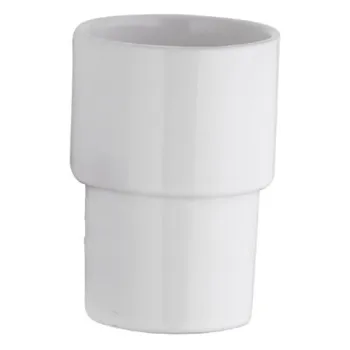 Стакан Remer Flat белый для Minimal INOX ACCE15