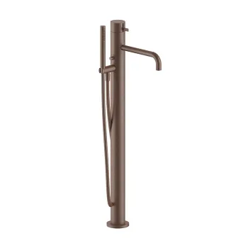 Смеситель для ванны Fantini Af/21 напольный, с ручн душем, излив 250, наружная часть, Matt Copper PVD 27 P9 A580B