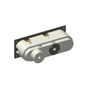 Встраиваемая часть для горизонтального прогресивного смесителя c держателем для душа Carimali 3 выхода, хром W21939CR