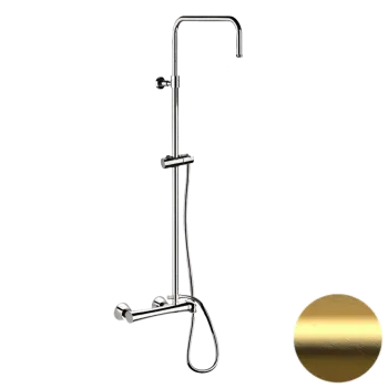 Душевая система Daniel Diva DV636DASSDDP золото брашированное