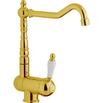 Смеситель для кухни Cisal Arcana Empress на 1 отверстие, золото EM00153024