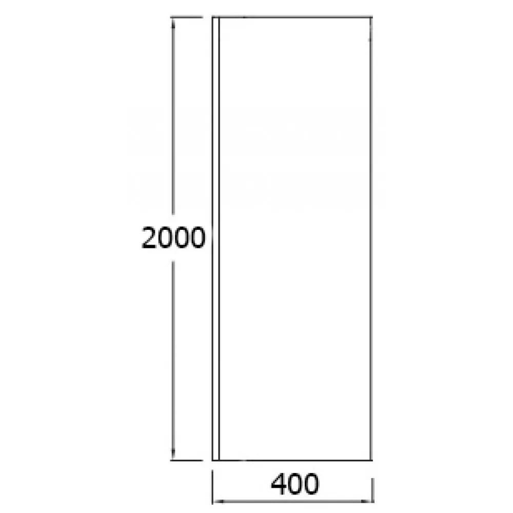 Душевое ограждение 40x200 Jacob Delafon Contra E22L40-GA
