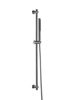 Душевой гарнитур на штанге Benesque Lumiere 23010403 черный брашированный
