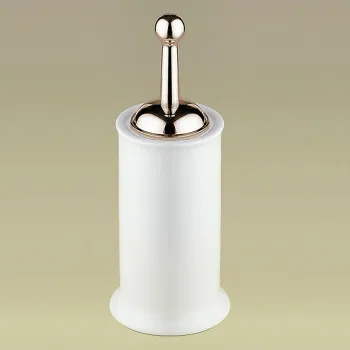 Ерш напольный Devon&Devon New York колба керамика белая светлое золото NY120OT