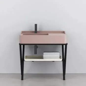 Раковина накладная Cielo Siwa SWLA CP 90 см розовый