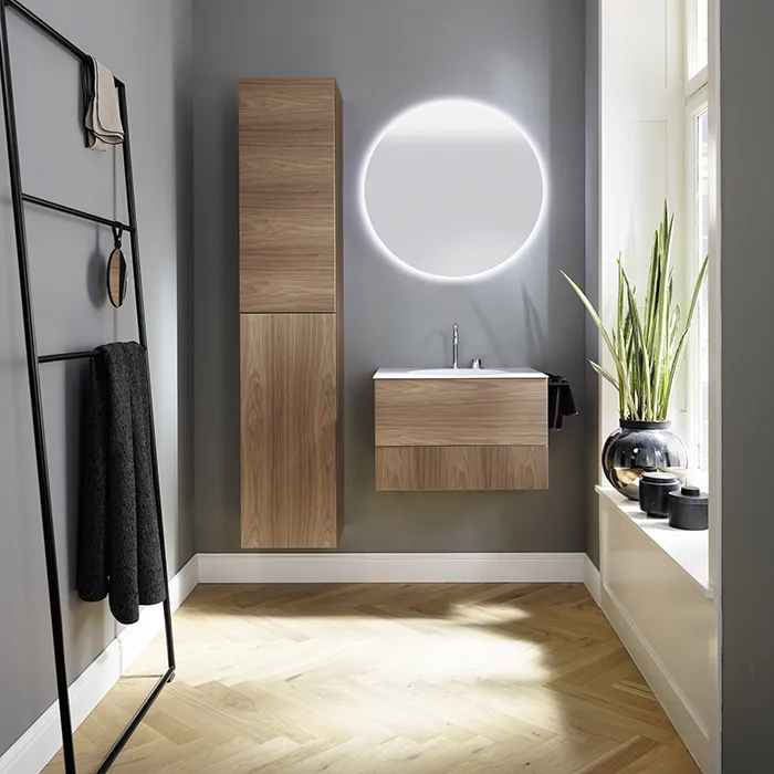 Burgbad Coco Комплект подвесной мебели 60x50x40 см, цвет: коньячный орех SFHR060 F2855 C0001*1