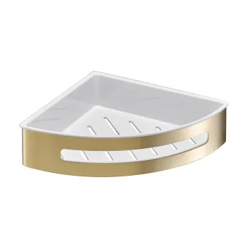 Полка угловая для душа Benesque 70011004 латунь брашированная