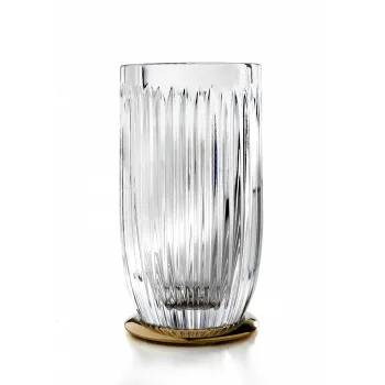 3SC Elegance Стакан настольный, цвет: прозрачный хрусталь/Satin Brass