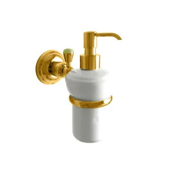 Дозатор для жидкого мыла Nicolazzi Onice золото/белый 1489GO09O