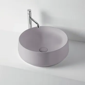 Раковина накладная Kerasan F10 D43, H 16, Ferro matt 460489