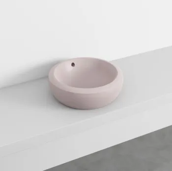 Раковина накладная Cielo Fluid FLLA45 CP 45 см розовый