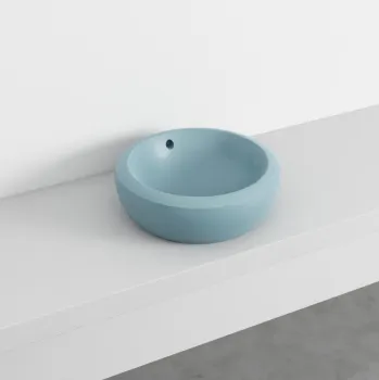 Раковина накладная Cielo Fluid FLLA45 PL 45 см голубой