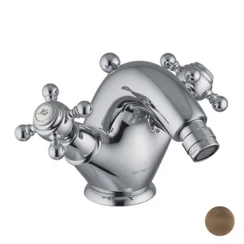 Смеситель для биде Fima Carlo Frattini Elizabeth на 1 отверстие, с донным клапаном, бронза F5092/2BR