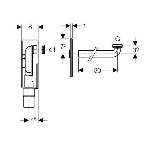 Сифон Geberit 151.120.21.1 хром