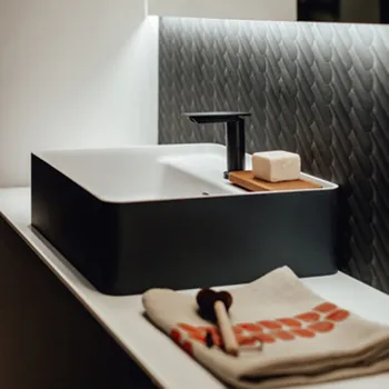 Раковина Agape Marsiglia 60x47x16, 1 отв., белый/темный серый ACER0705P1RZG *1