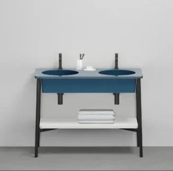 Раковина встраиваемая Cielo I Catini Catino Doppio CALAD OL 100 см синий