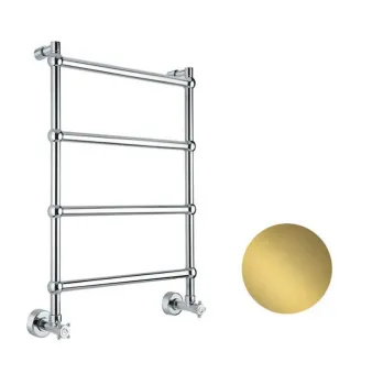 Полотенцесушитель водяной Margaroli Sole 4442TS3604BG 72x42.5 золото