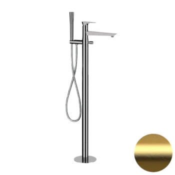 Смеситель для ванны Daniel Diva DV678DP золото брашированное